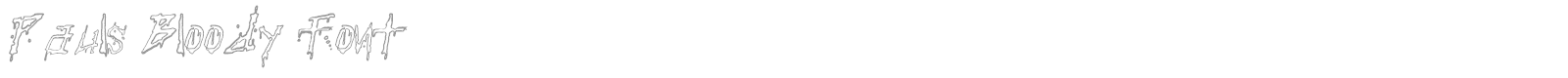 Pauls Bloody font preview